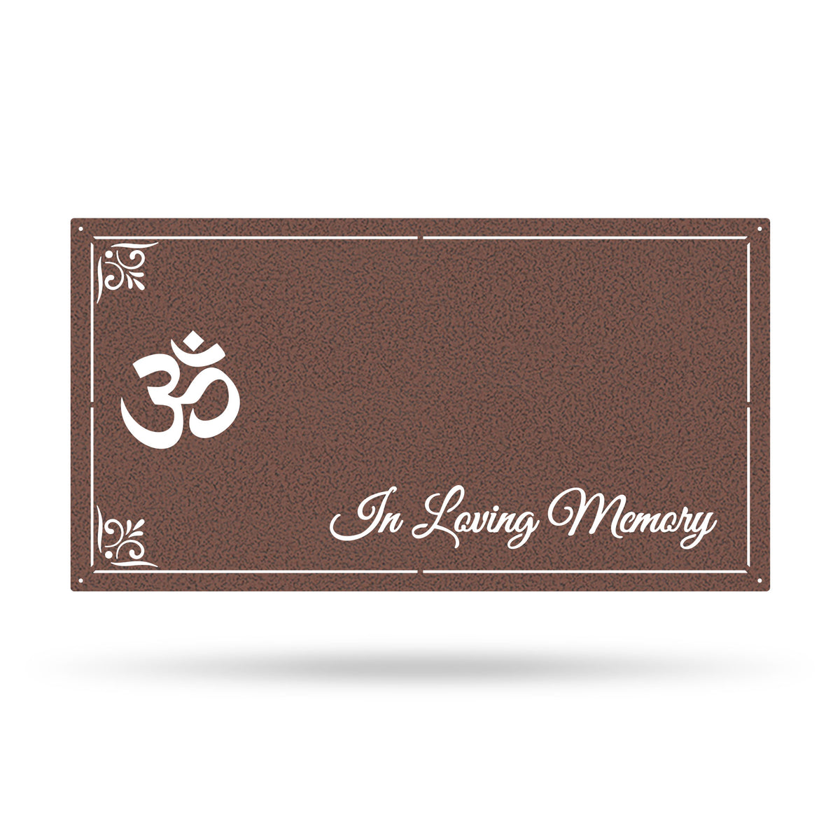 Memorial Grave Markers Hindu Faith / Penny Vein / 12"x24" - RealSteel Center