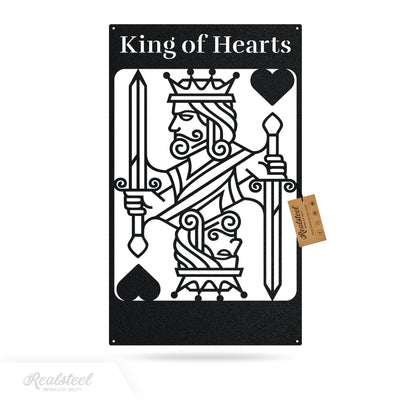 King of Hearts Monogram 18" / Black - RealSteel Center