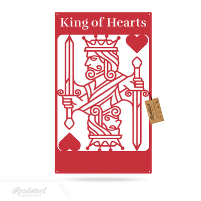 King of Hearts Monogram 18" / Red - RealSteel Center