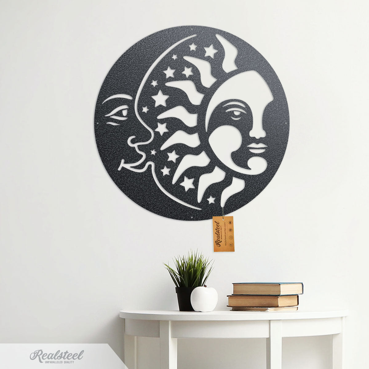 Sun Moon Wall Art – A Beautiful Balance of Night and Day - RealSteel Center