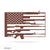 American Flag Gun Monogram 16"x24" / Rust - RealSteel Center