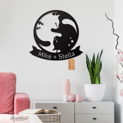 Cats Yin and Yang Monogram - RealSteel Center