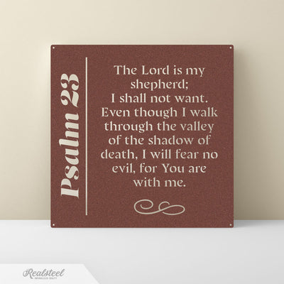 Faith Quotes Psalms Psalm 23:1-6 / Rust - RealSteel Center