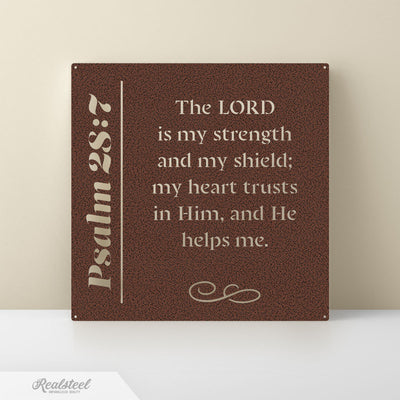 Faith Quotes Psalms Psalm 28:7 / Penny Vein - RealSteel Center