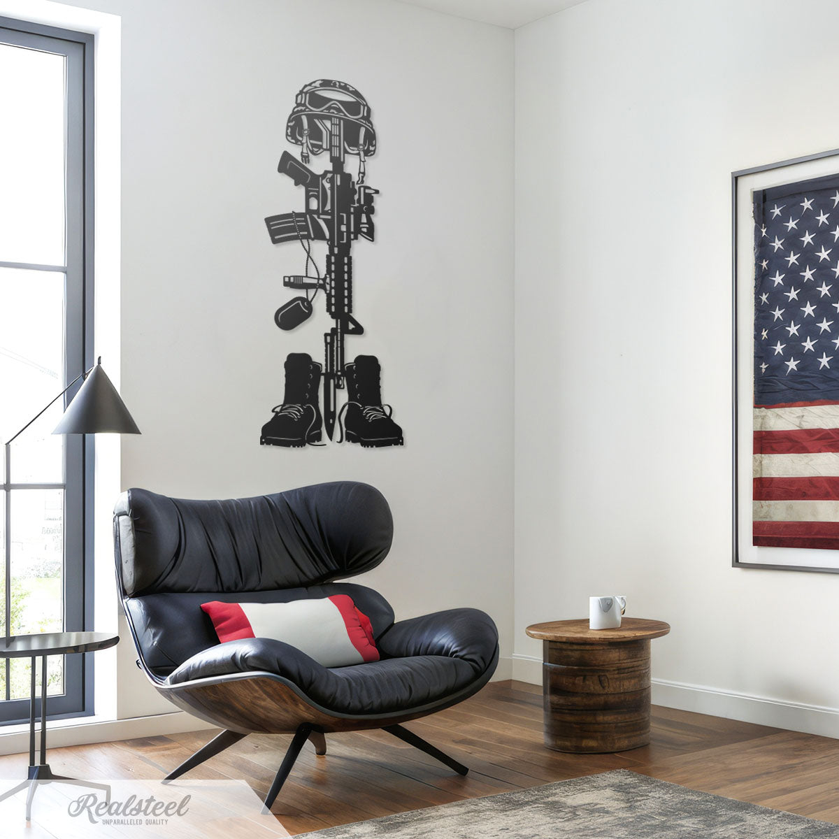 Fallen Soldier Battlefield Cross Wall Decor - RealSteel Center