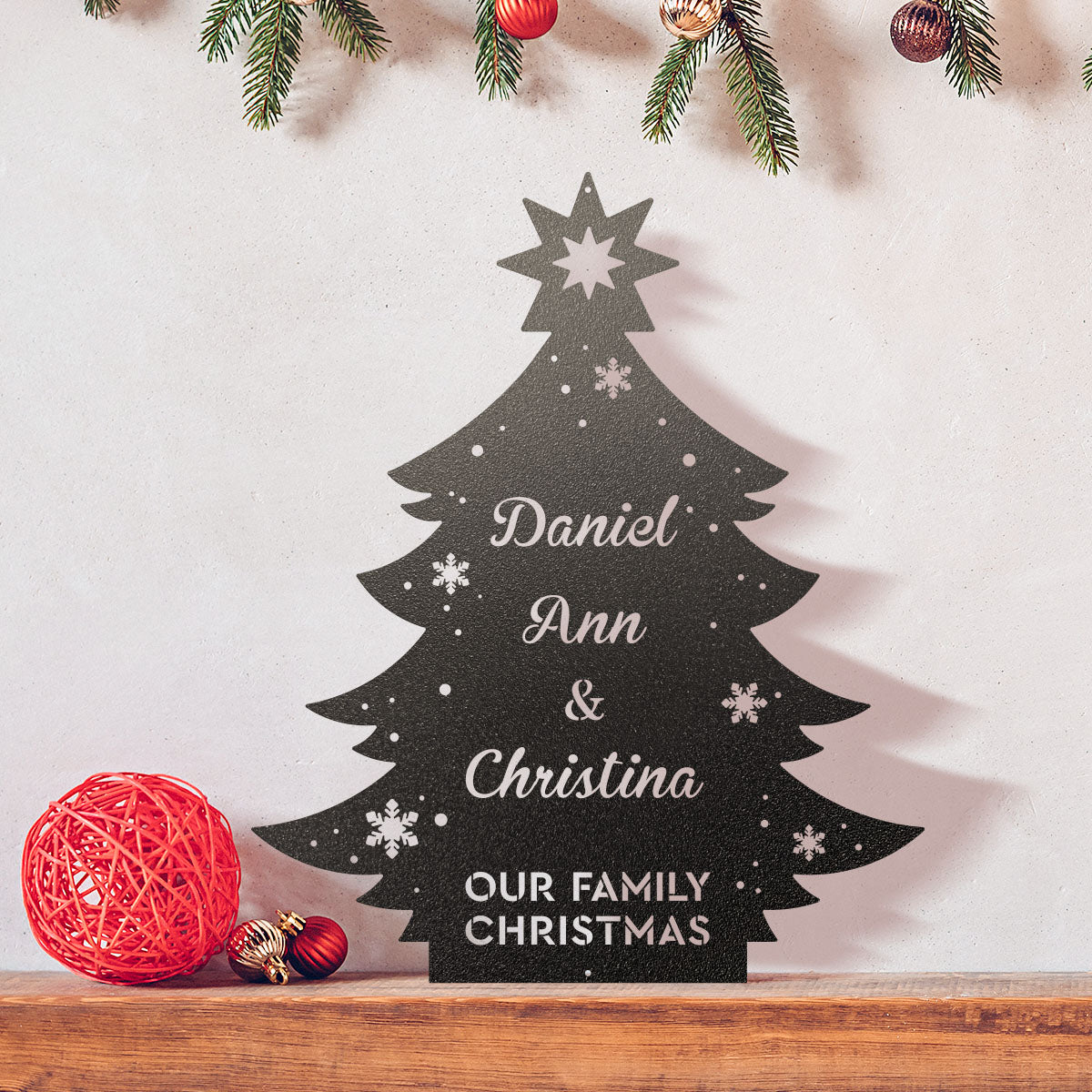 Family Christmas Tree Monogram  - RealSteel Center