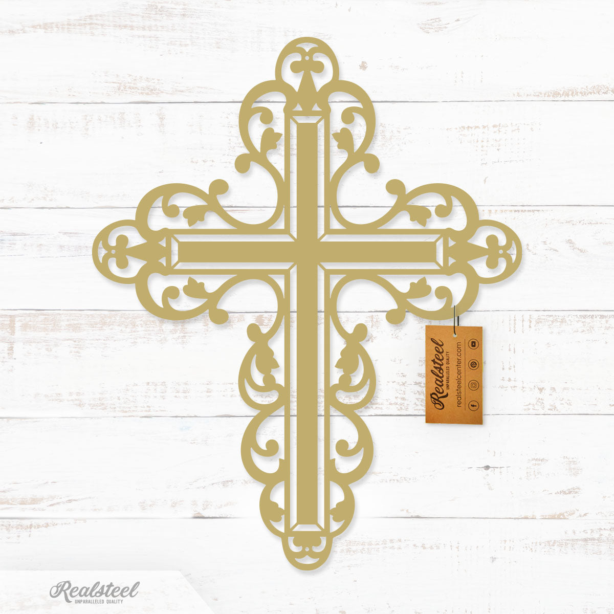 Floral Cross Wall Art - RealSteel Center