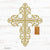 Floral Cross Wall Art 11"x14" / Gold - RealSteel Center