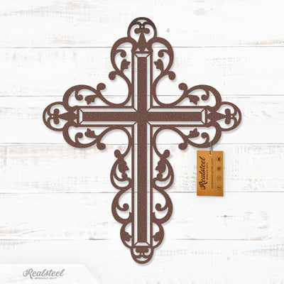 Floral Cross Wall Art 11"x14" / Penny Vein - RealSteel Center