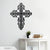 Floral Cross Wall Art 19"x 24" / Black - RealSteel Center