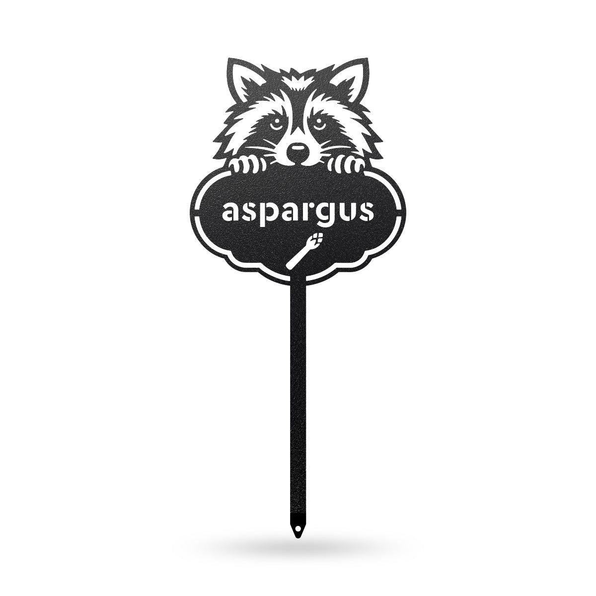 Rocky the Racoon Seed & Plant Markers 6 x 13 / Black / Asparagus - RealSteel Center