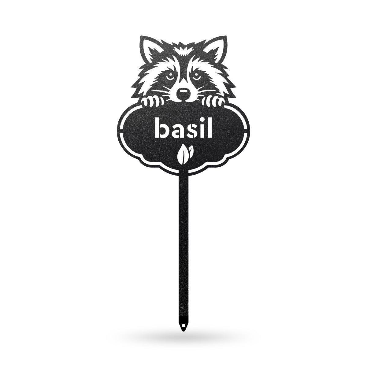 Rocky the Racoon Seed & Plant Markers 6 x 13 / Black / Basil - RealSteel Center