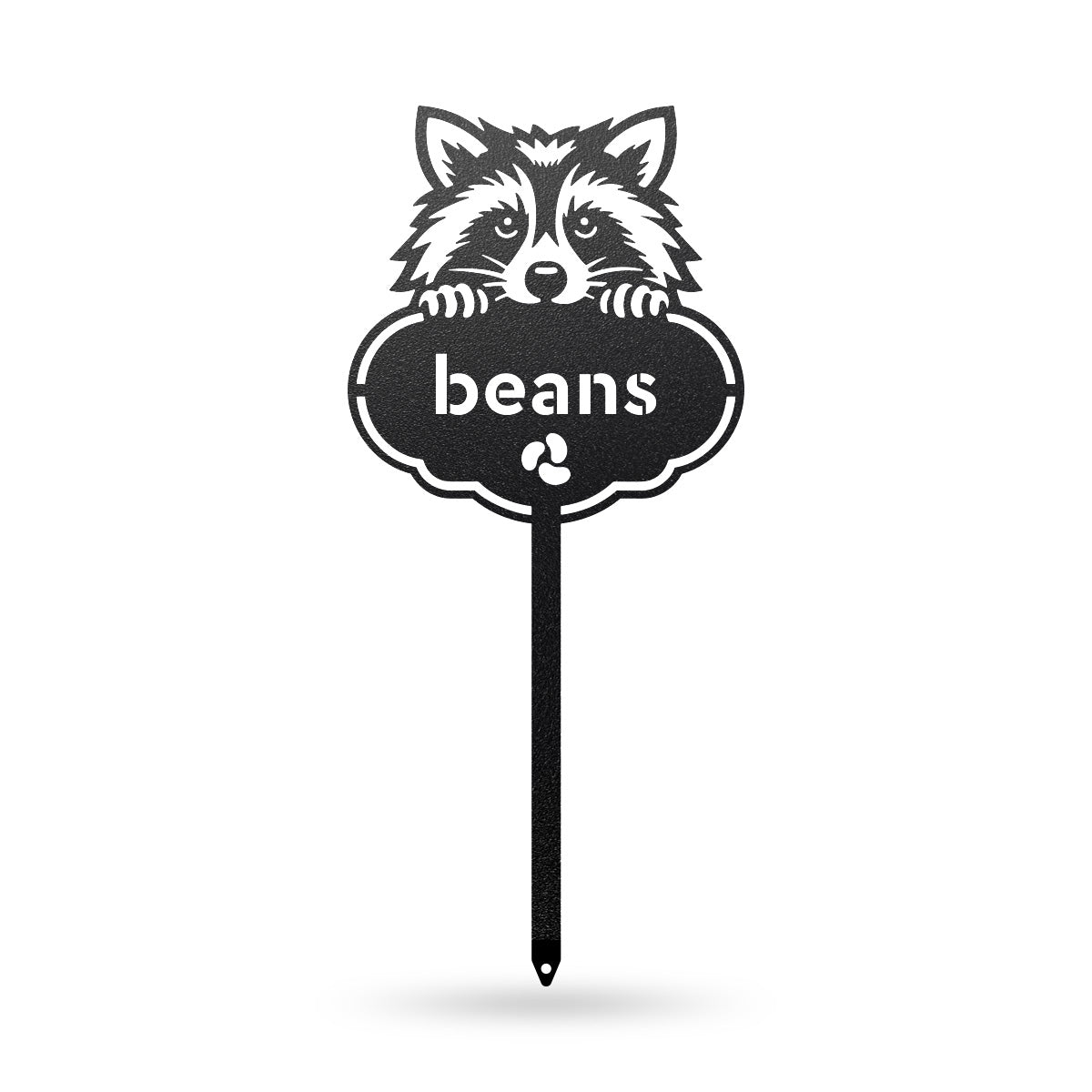 Rocky the Racoon Seed & Plant Markers 6 x 13 / Black / Beans - RealSteel Center