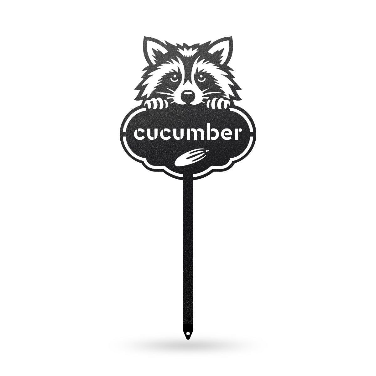 Rocky the Racoon Seed & Plant Markers 6 x 13 / Black / Cucumber - RealSteel Center