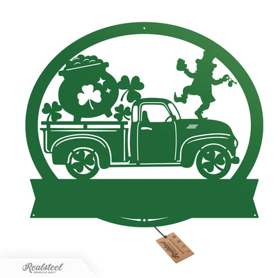 Shamrock Truck Monogram 16"x18" / Green - RealSteel Center