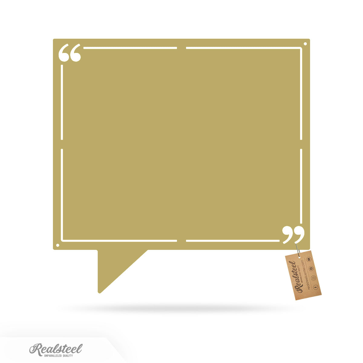 Customizable Quote Builder – Design Your Own Inspirational Decor 14" / Gold - RealSteel Center