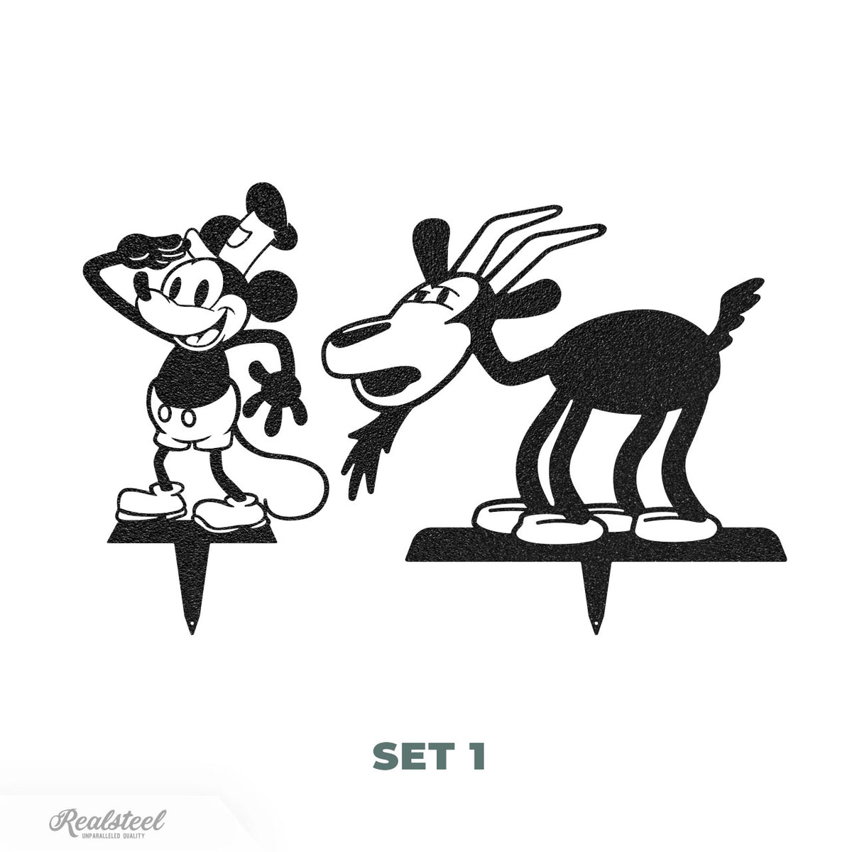 Steamboat Willie - A Tribute to the First Mickey Mouse - Set 1 Assorted / Black - RealSteel Center