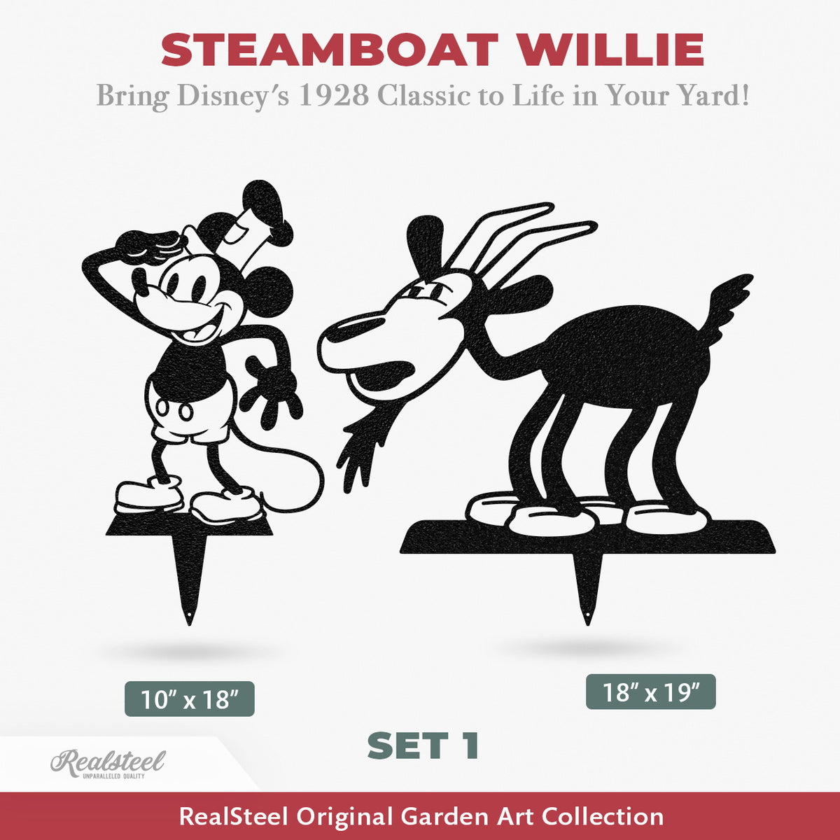 Steamboat Willie - A Tribute to the First Mickey Mouse - Set 1 - RealSteel Center