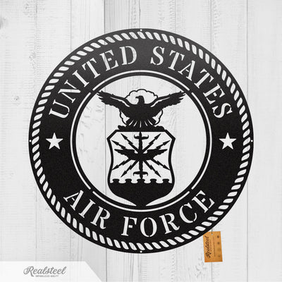 US Military Branches Air Force / Black / 20" - RealSteel Center