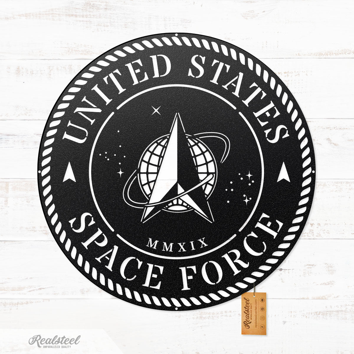 US Military Branches Space Force / Black / 20" - RealSteel Center