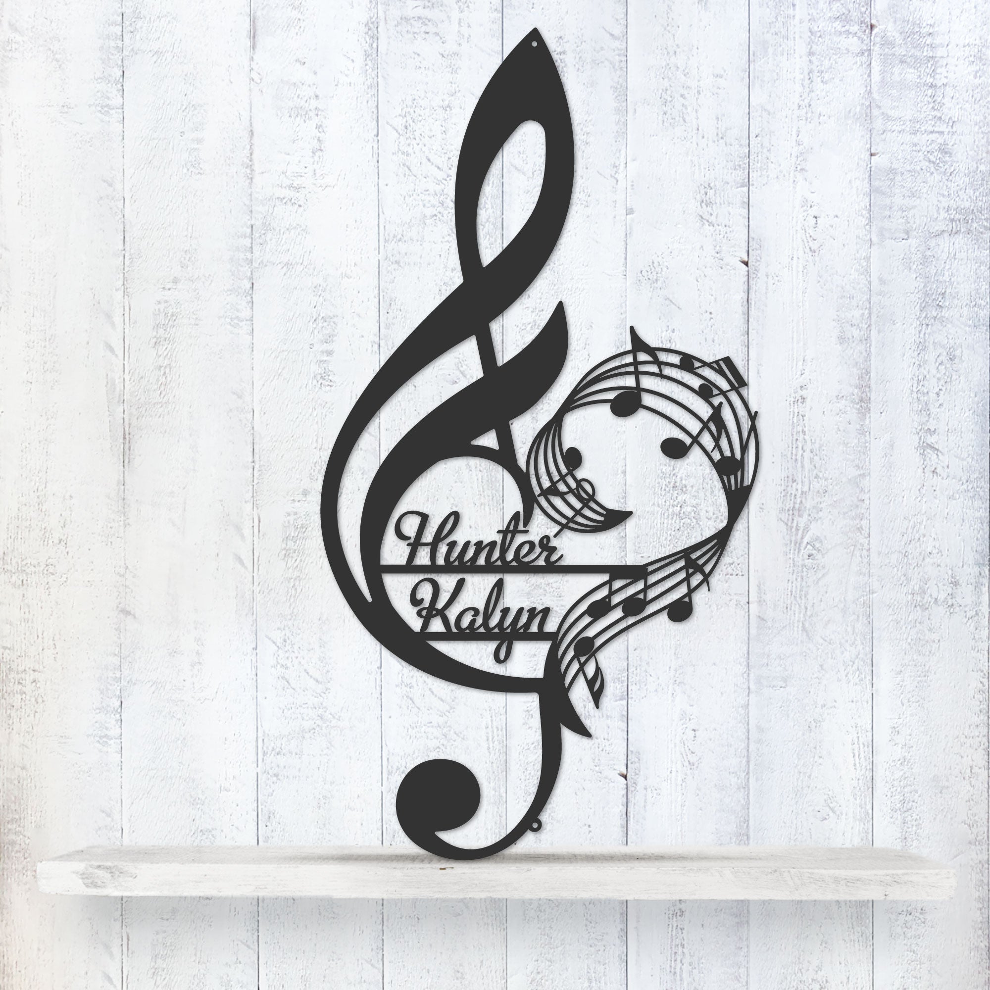 Musical Heart Monogram - RealSteel Center