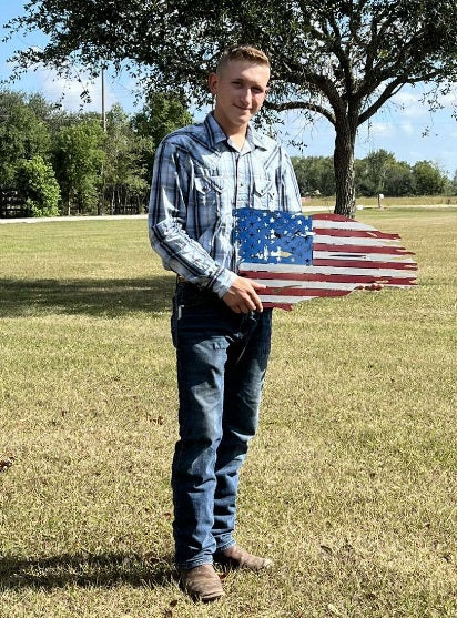 Distressed American Flag Wall Art 9"x18" / Blue Red Silver - RealSteel Center