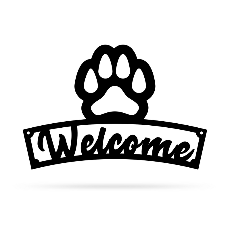 Personalized paw print sign-new puppy gift-new dog owner gift-dog