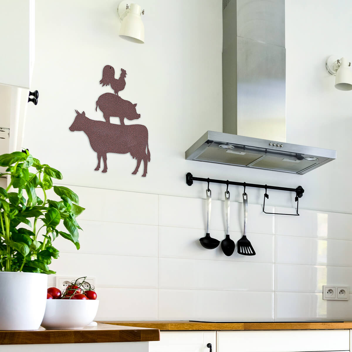 You NEED This Lively Trio of Farmyard Friends Wall Art in Your Kitchen -  RealSteel Center