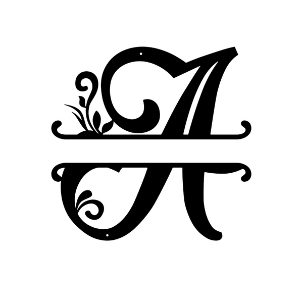 The Perfect Housewarming Gift: Initial Monogram Metal Sign Decor ...