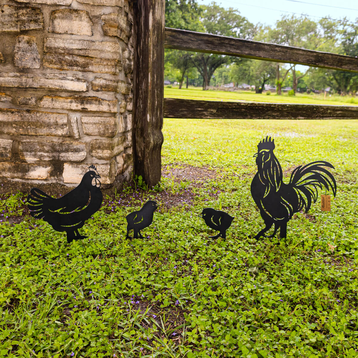 Helen's Yard Chicken Wallpaper Charcoalall 