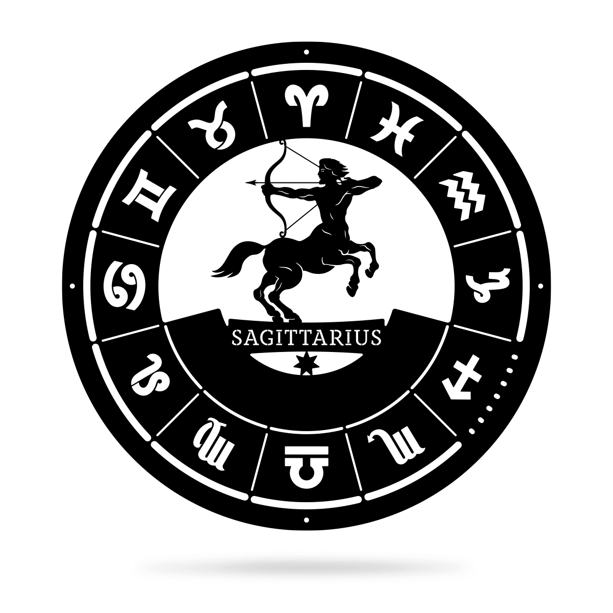 Sagittarius - Zodiac Monogram  - RealSteel Center