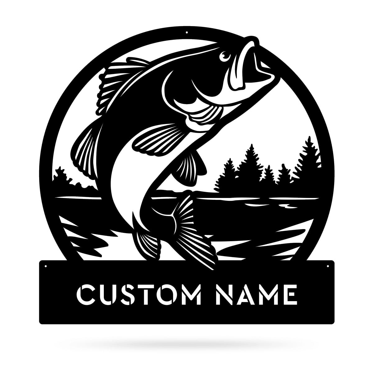 Gorgeous Customizable Bass Monogram for the Avid Fish Lover! - RealSteel  Center