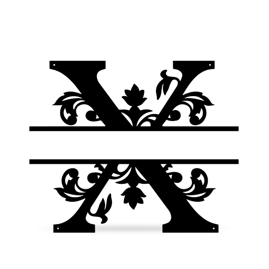 monogram k black
