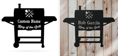 King of the Grill Metal Wall Art