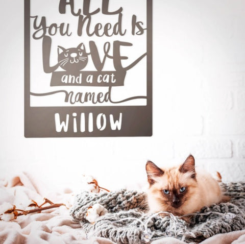 Love And A Cat Monogram