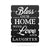Bless Our Home Wall Art 18"x24" / Black - RealSteel Center