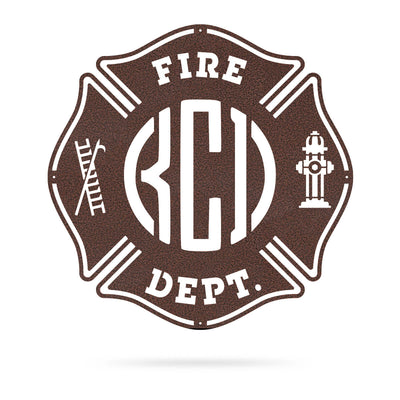 Fire Department Brigade Monogram 22" / Penny Vein - RealSteel Center