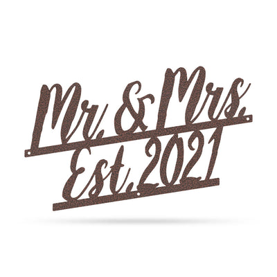 Mr and Mrs Wall Décor 2021 - 10"x15" / Penny Vein - RealSteel Center
