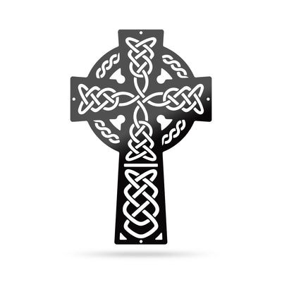 Celtic Knot Cross 9" x 14"" / Black - RealSteel Center