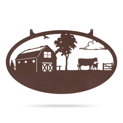 Choose Your Farm Sign 14"x24" / Penny Vein / Cow and Calf - RealSteel Center