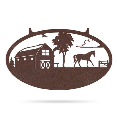 Choose Your Farm Sign 14"x24" / Penny Vein / Horse - RealSteel Center