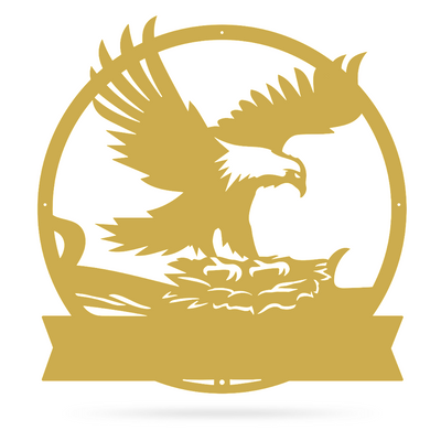 Eagle’s Nest Monogram 18" / Gold - RealSteel Center