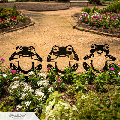 Garden Art - Frogs 3 Pack  - RealSteel Center