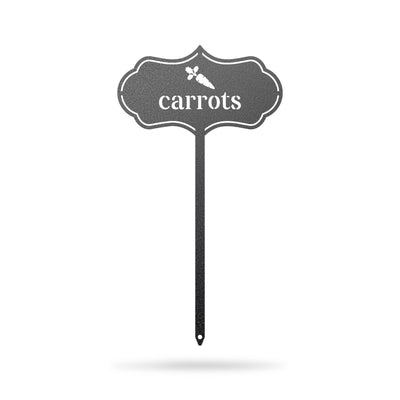 Seed & Plant Markers 6 x 11 / Black / Carrots - RealSteel Center