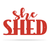 She Shed Wall Art 7.5"x12" / Red - RealSteel Center