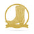 Texas Boot Monogram 16"x16" / Gold - RealSteel Center