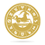 Capricorn - Zodiac Monogram 14" / Gold - RealSteel Center