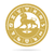 Leo - Zodiac Monogram 14" / Gold - RealSteel Center