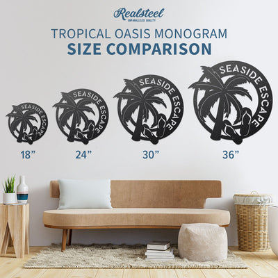 Tropical Oasis Monogram
