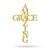 Amazing Grace Wall Art Cross 10"x16" / Gold - RealSteel Center